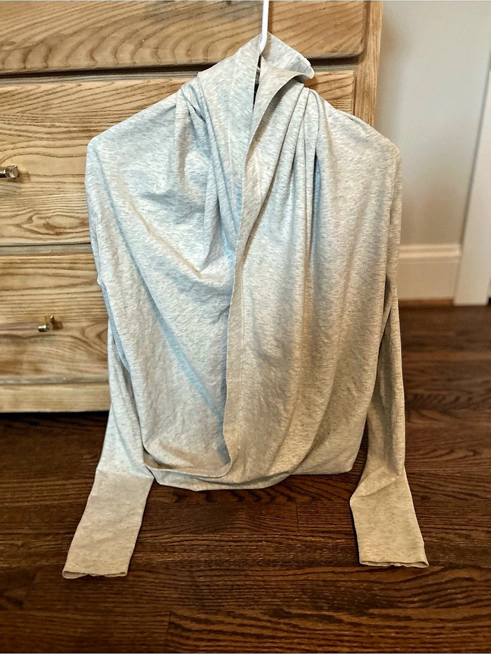 lululemon Universal Wrap Gray Long Sleeve Hooded Top